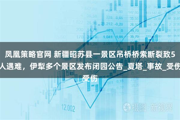 凤凰策略官网 新疆昭苏县一景区吊桥桥索断裂致5人遇难，伊犁多个景区发布闭园公告_夏塔_事故_受伤